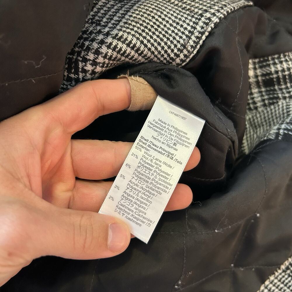 Madewell Quilt Lined Patchwork Wool Cashmere Shir… - image 5